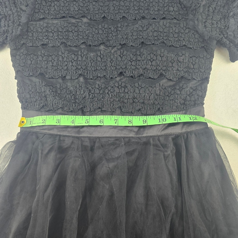 Baltic Born NWOT Darcy Tulle Midi Dress Black Lace Party Cocktail Evening Small - Picture 11 of 12